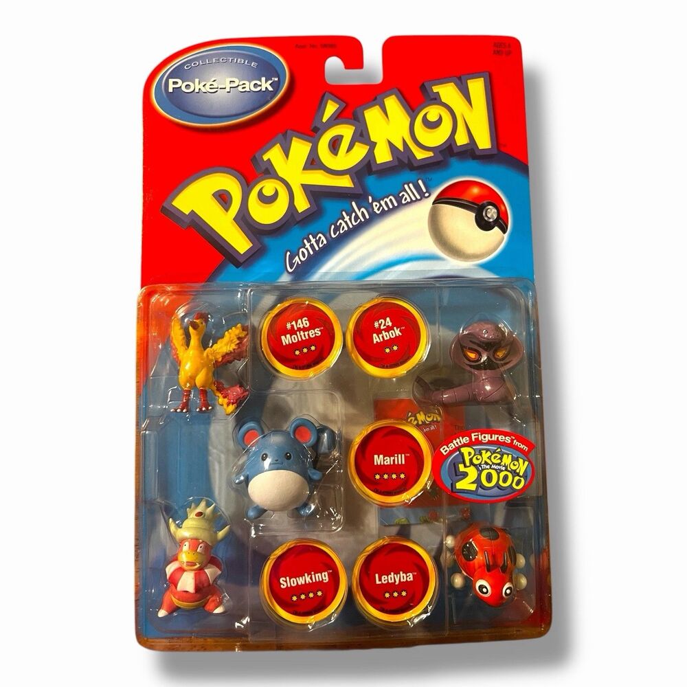 Vintage Hasbro Collectible Pokemon Poke Pack 5 Battle Figures 2000 NEW RARE